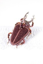 Сhocolate bug brooch Insect