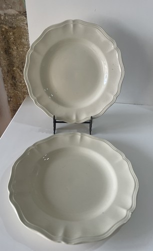 Assiettes plates ivoire - 2,