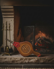 Soufflet de Cheminée Vintage Artisanal - Décoration Rustique Maison