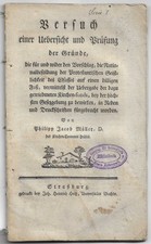 TENTATIVE d'un Aperçu et une revue des raisons Clergé Protestant d'Alsace