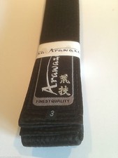 CEINTURES NOIRES ARAWAZA & BUDO NORD flambant neuves de la plus haute qualité karaté judo dan m/Arts