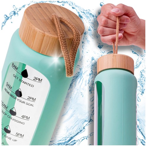 Bouteille eau verre avec - d'eau, en