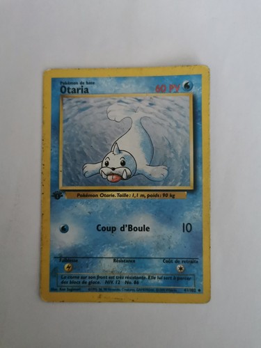 Carte pokémon otaria 102 - 41/102, 1