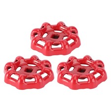 3pcs Handle en fonte des roues