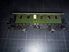 Vintage train ho LILIPUT wagon voyageurs 2eme SBB / CFF -sans casses- oxydation