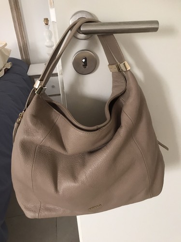 Sac main cuir café - cuir, au
