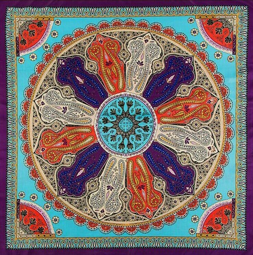Carré soie neuf motif - carré, neuf,