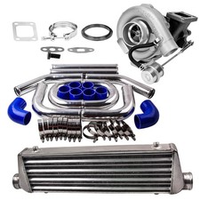T3 Universal Turbo 0.63 A/R & Intercooler + 2.5" 64mm Intercooler Piping Kit