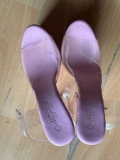 Women Pink Transparent Heels