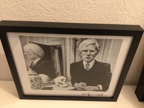 Andy warhol rare photo keith - rare,