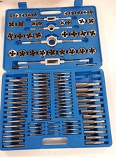 TecTake Jeu de tarauds M2-M18 ensemble de filières avec coffret outil main /EB1