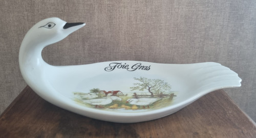 Plat foie gras - , porcelaine