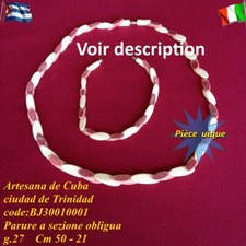 Parure Collier + Bracelet Os