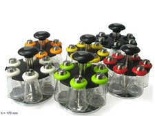 Porte-Épices 6 Pots En Verre