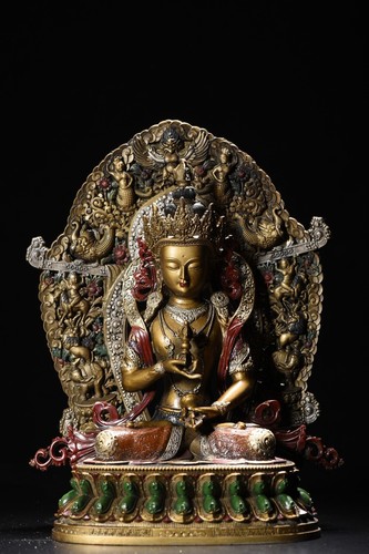 Bronze painted garuda pattern - bronze,