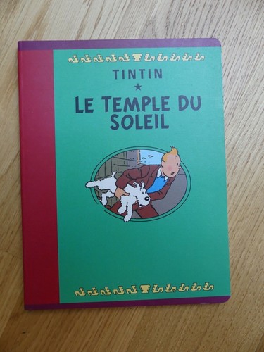 Cahier tintin temple du - tintin,