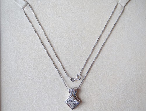Sterling silver box chain - silver,