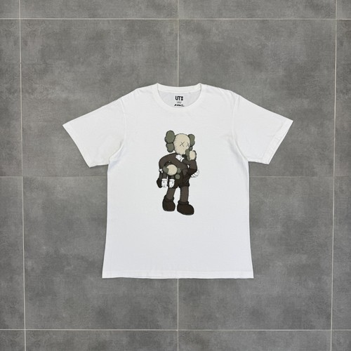 Shirt blanc uniqlo kaws - blanc,