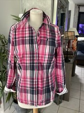 Chemise GAASTRA taille M carreaux rose/gris bon état