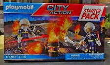 Playmobil Sapeurs Pompiers Feu voiture - Boîte 70907 Neuve - 33 pièces 
