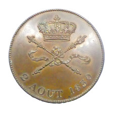 FRANCE - Médaille 2 aout 1830 Henri V module 5 francs