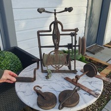 Tourne Broche A Contre Poid Mural Ancien 18 Eme XVIIIEME