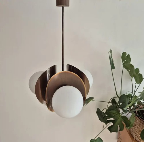 Spoutnik lustre verre blanc - spoutnik,