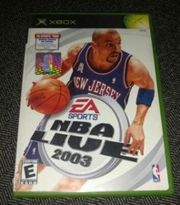 NBA LIVE 2003 - XBOX - COMPLETE WITH MANUAL - FREE S/H - (TT)