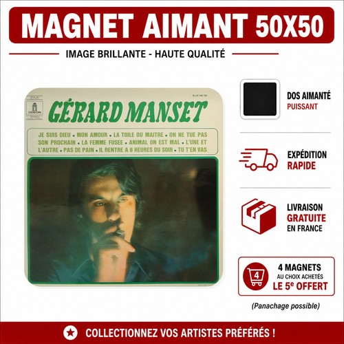 Magnet gérard manset 5x5 - ,