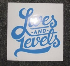 Drop Dead Clothing Co. Autocollant vinyle Lives And Levels (BLEU) EXTRÊMEMENT RARE !!!
