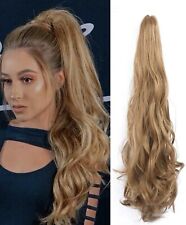 Postiche Synthétique Queue De Cheval Femme Extension Brun Châtain Doré A Pince