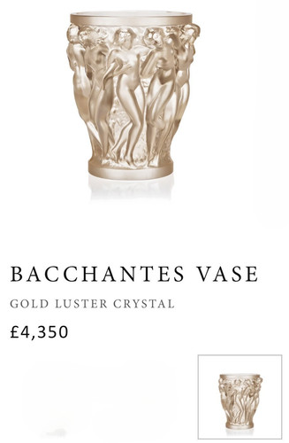 Lalique crystal bacchantes - crystal,