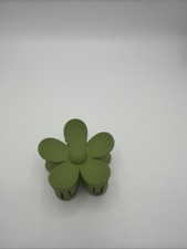 Pince Cheveux Fleur Vert Kaki