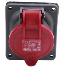 Prise fixe Hypra IP44 16A - 380V~ à 415V~ - 3P+T - plastique Legrand 052223