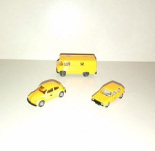 WIKING HO 3 VEHICULES POSTES 1:87 TBE MAIL SERVICE DEUTSCHE BUNDESPOST VG TRAIN