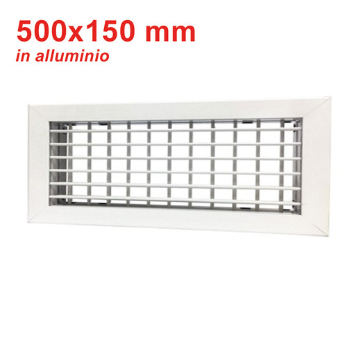 Grille soufflage alu blanc - grille, de