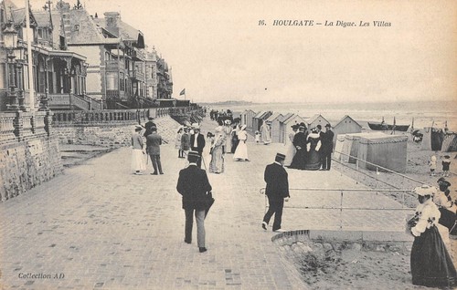 Cpa houlgate la digue et - cpa,