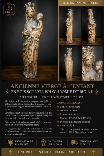 Ancienne vierge enfant - à, l’enfant