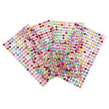  4 Sheets Bijoux Ongles Autocollants De Saint-Valentin Pierres Précieuses Pour