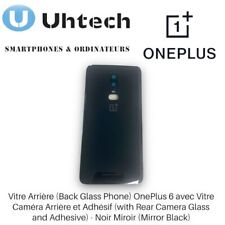 Vitre Arrière (Back Glass Phone) OnePlus 6 - Noir Miroir (Mirror Black)