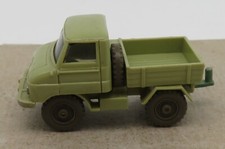 rare WIKING HO 1/87 MB MERCEDES UNIMOG 411 vert olive avec crochet attelage