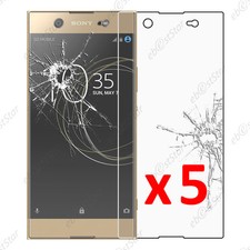 Lot 5 Film protection écran VERRE Trempé Vitre anti casse Sony Xperia XA1 Ultra