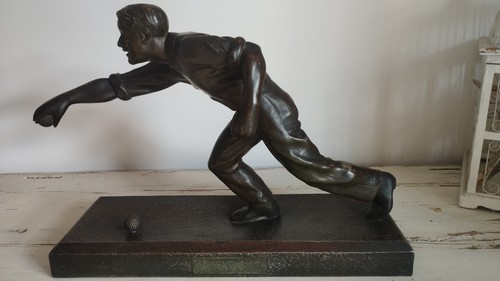 Sculpture régule patinée - régule,