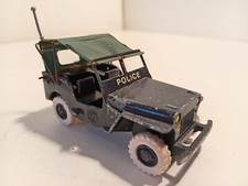 France Jouet FJ Gevarm F Jeep Hotchkiss Ford police original  bache rare 1/43