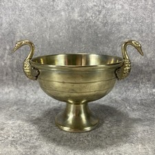 Taittinger - Seau à glaçons / glace doré 2 cygnes. Art Déco Coupe Vide-poche