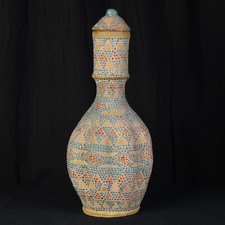 Carafe en terre cuite vernissée datant du XIXe Siècle Afrique du Nord #A82