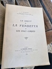 LE DROIT DE LA VENDETTA ET LES
