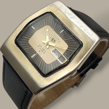 Seiko 5 6119-5500 T 1973 August 37mm Automatic Men's Vintage Watch Fully Working