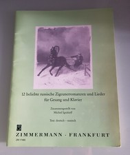 12 Romances Gitanes Populaires Et Chansons Russes Pour Voix Er Clavier