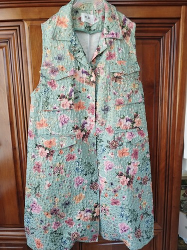 Superbe veste gilet longue - veste-gilet,
